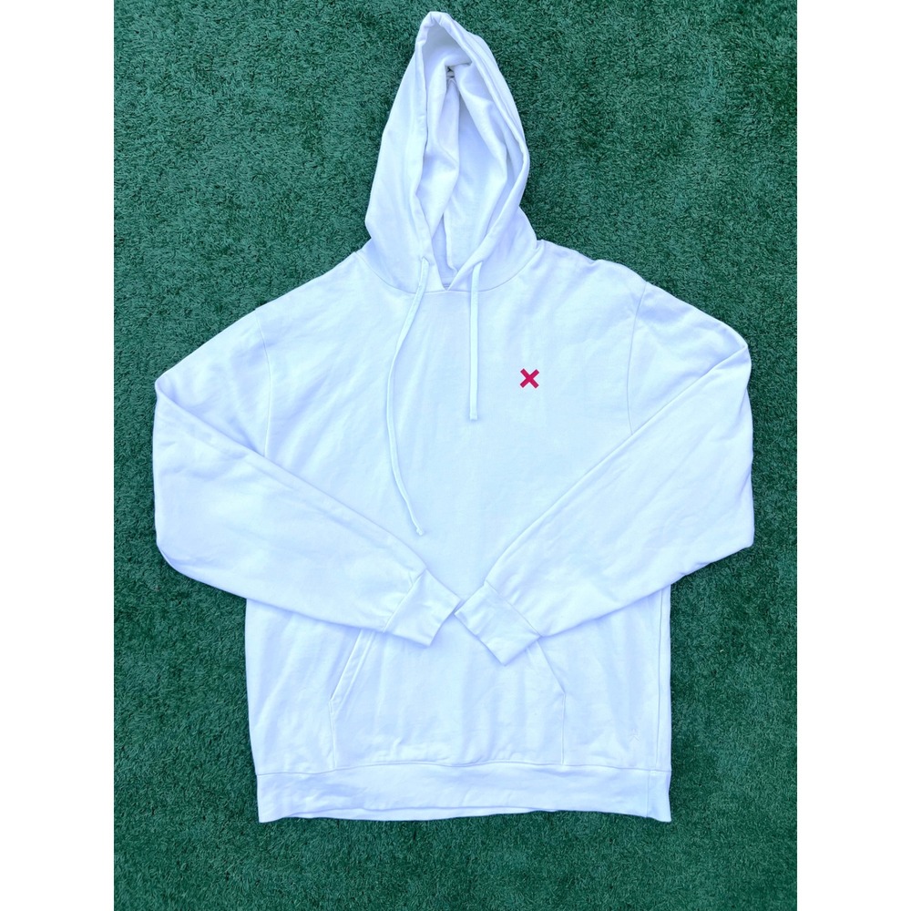 Known Supply People Should Never Be Sold White Graphic Hoodie XL Mens Sweatshirt